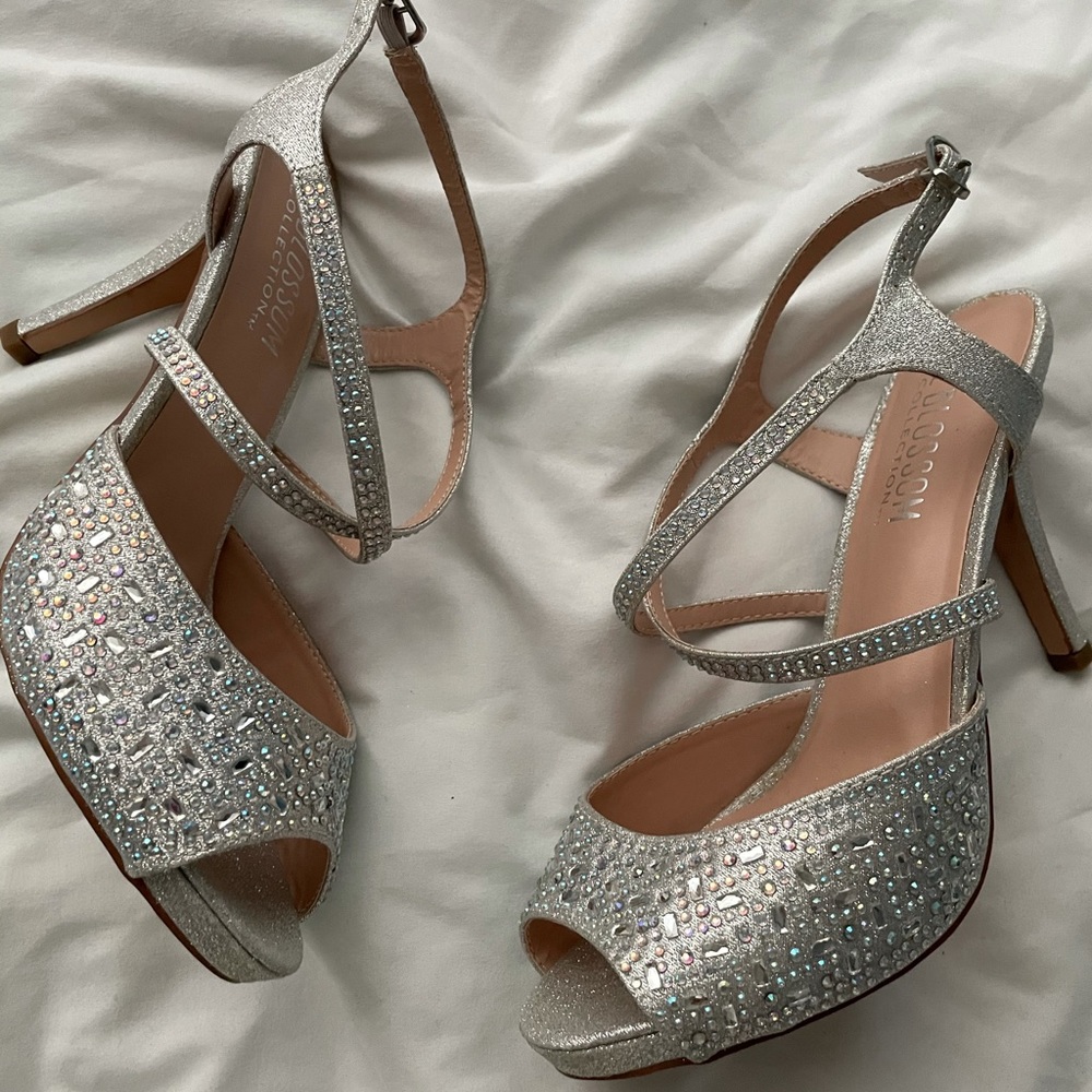 BRAND NEW SILVER HEELS